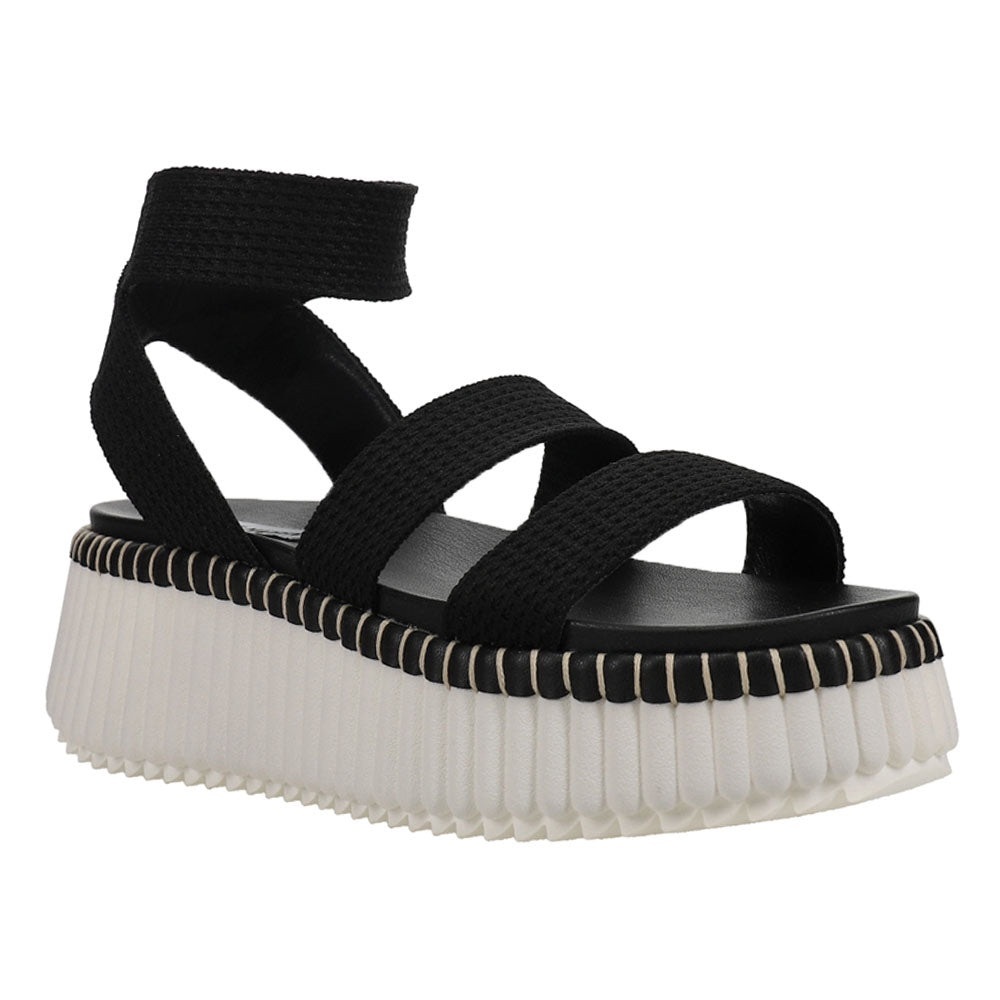 Steve Madden Black and White Platform Shoes